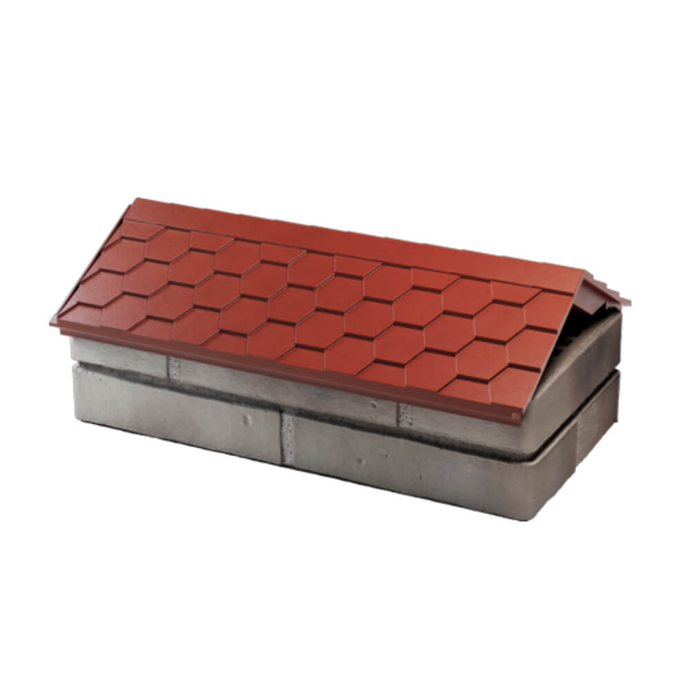 Парапет Zking Эверест Красный с посадкой на 1 кирпич (200/225/255мм) в Старом Осколе фото