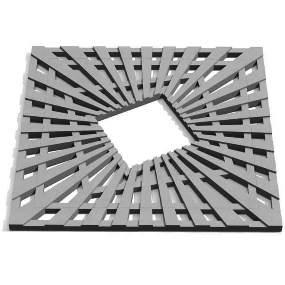 Приствольная решетка для дерева ZKING ATMOSPHERE 1.2х1.2м Серая Старый Оскол фото