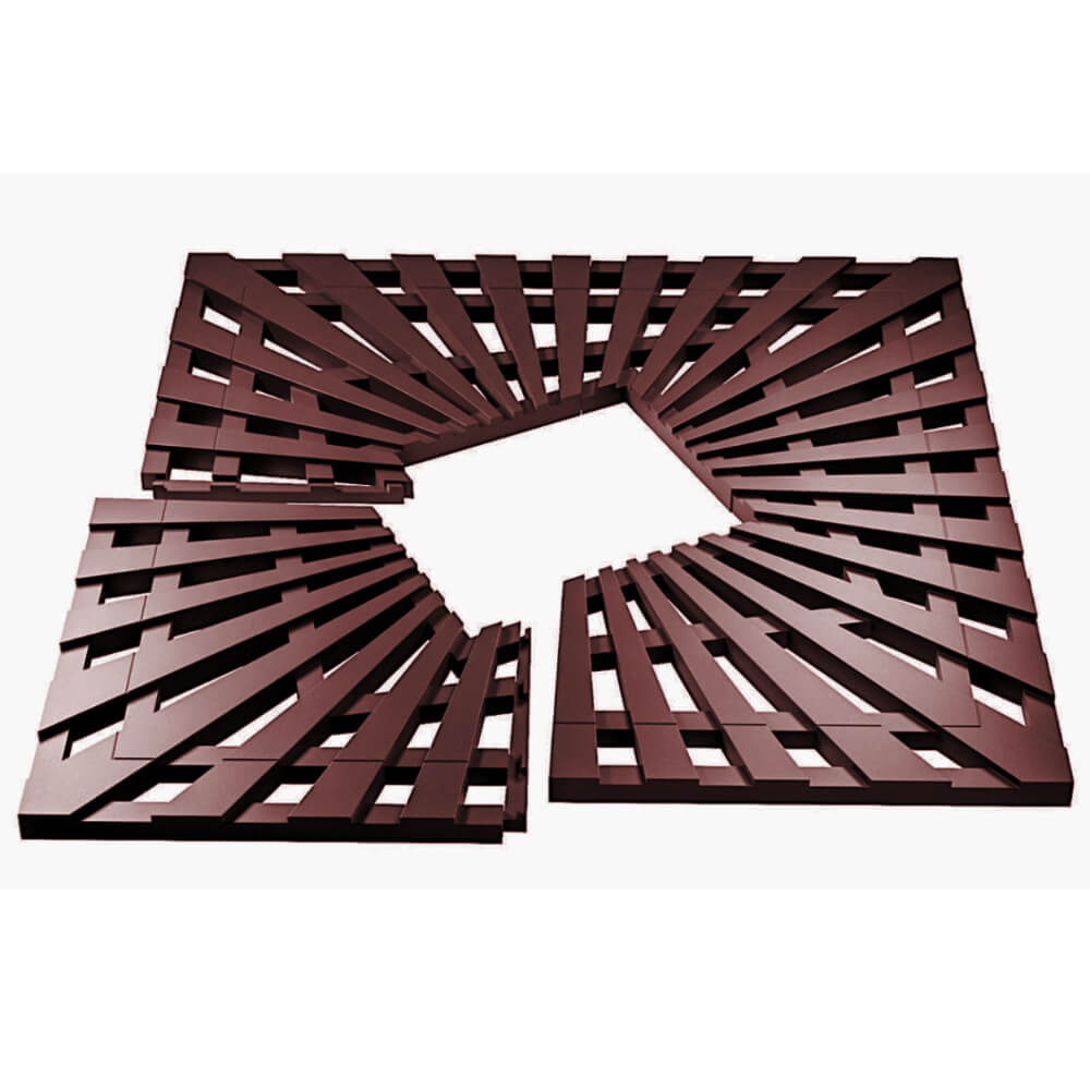 Приствольная решетка для дерева ZKING ATMOSPHERE 1.2х1.2м Коричневая в Старом Осколе фото