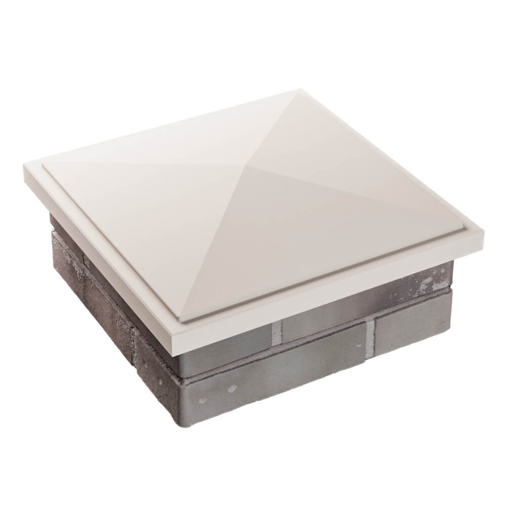 Колпак Zking БонаМоно Бежевый на столб 1.5х1.5 кирпича (385х385, 400х400мм) в Старом Осколе фото