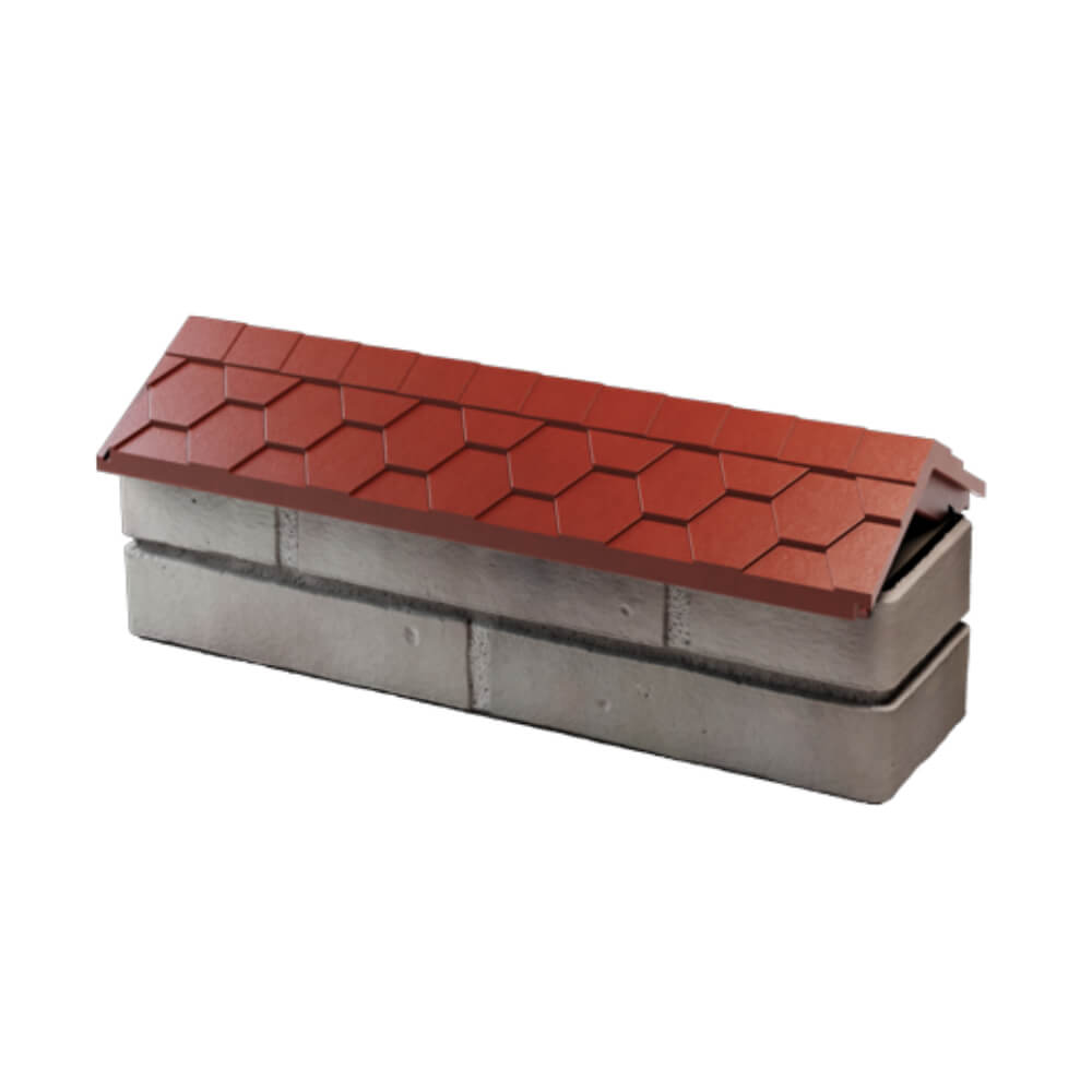 Парапет Zking Эверест Красный с посадкой на 0.5 кирпича (130мм) в Старом Осколе фото