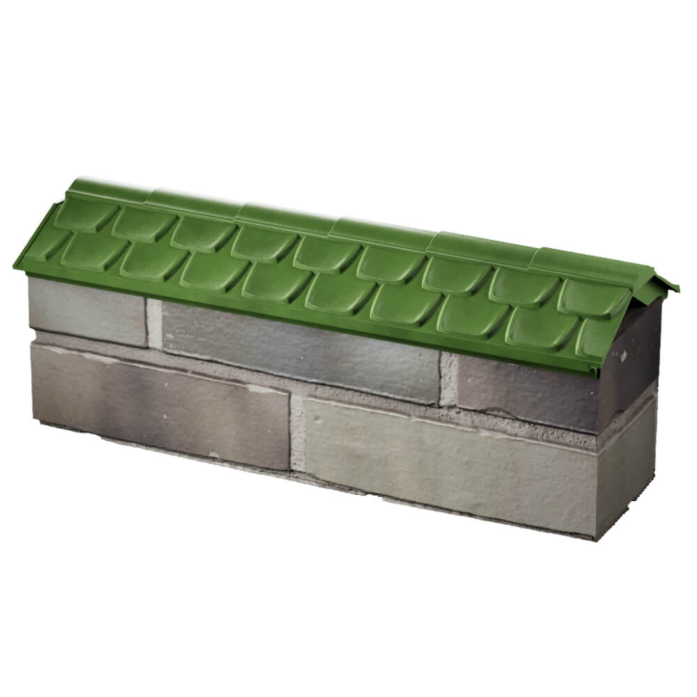 Парапет Zking Эльбрус Зеленый с посадкой на 0.5 кирпича (130мм) в Старом Осколе фото