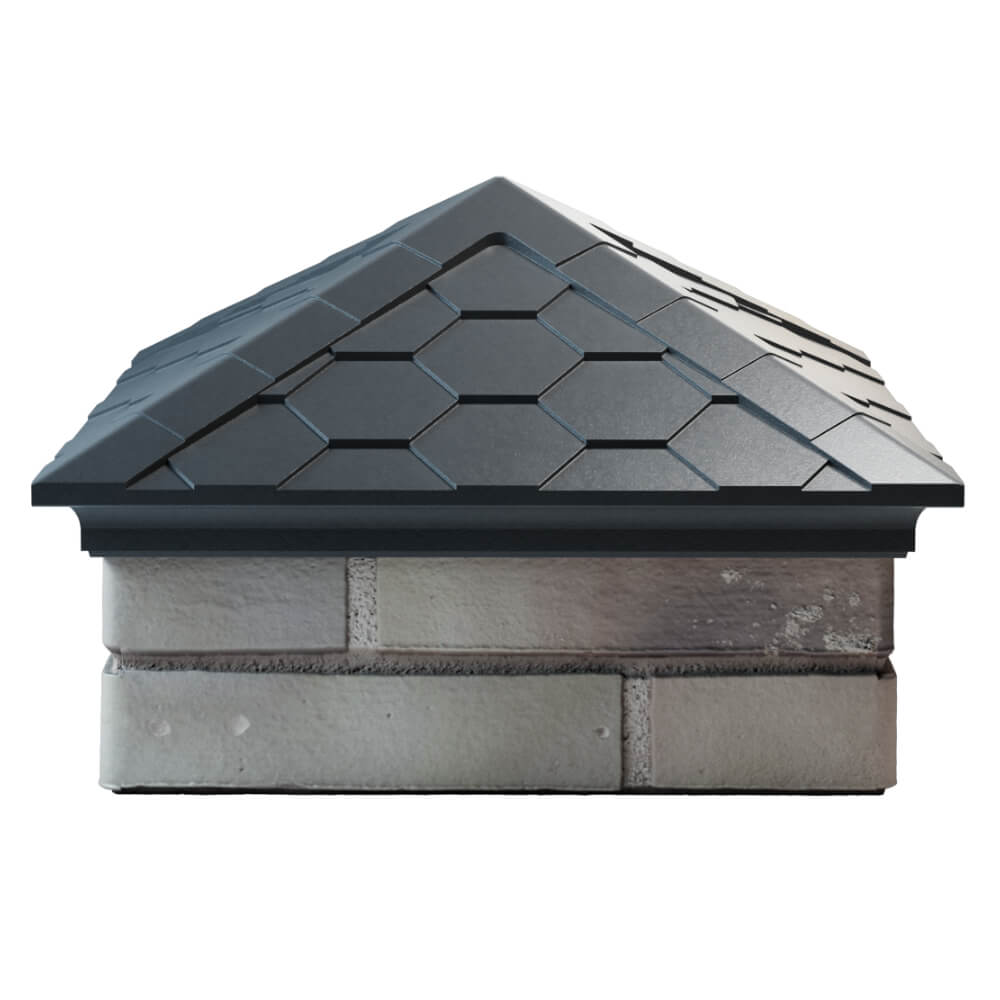 Колпак Zking Эверест Серый на столб 1.5х1.5 кирпича (390х390мм) Старый Оскол фото