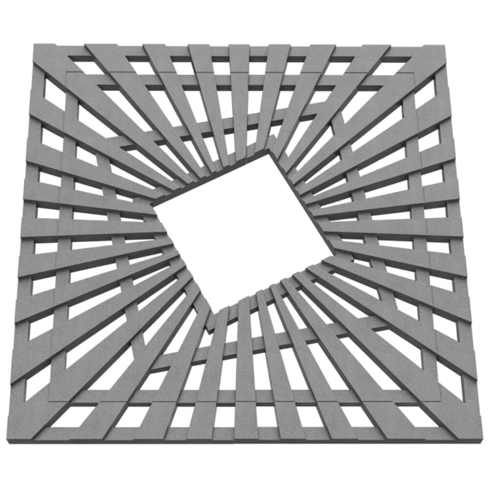 Приствольная решетка для дерева ZKING ATMOSPHERE 1.2х1.2м Серая в Старом Осколе фото