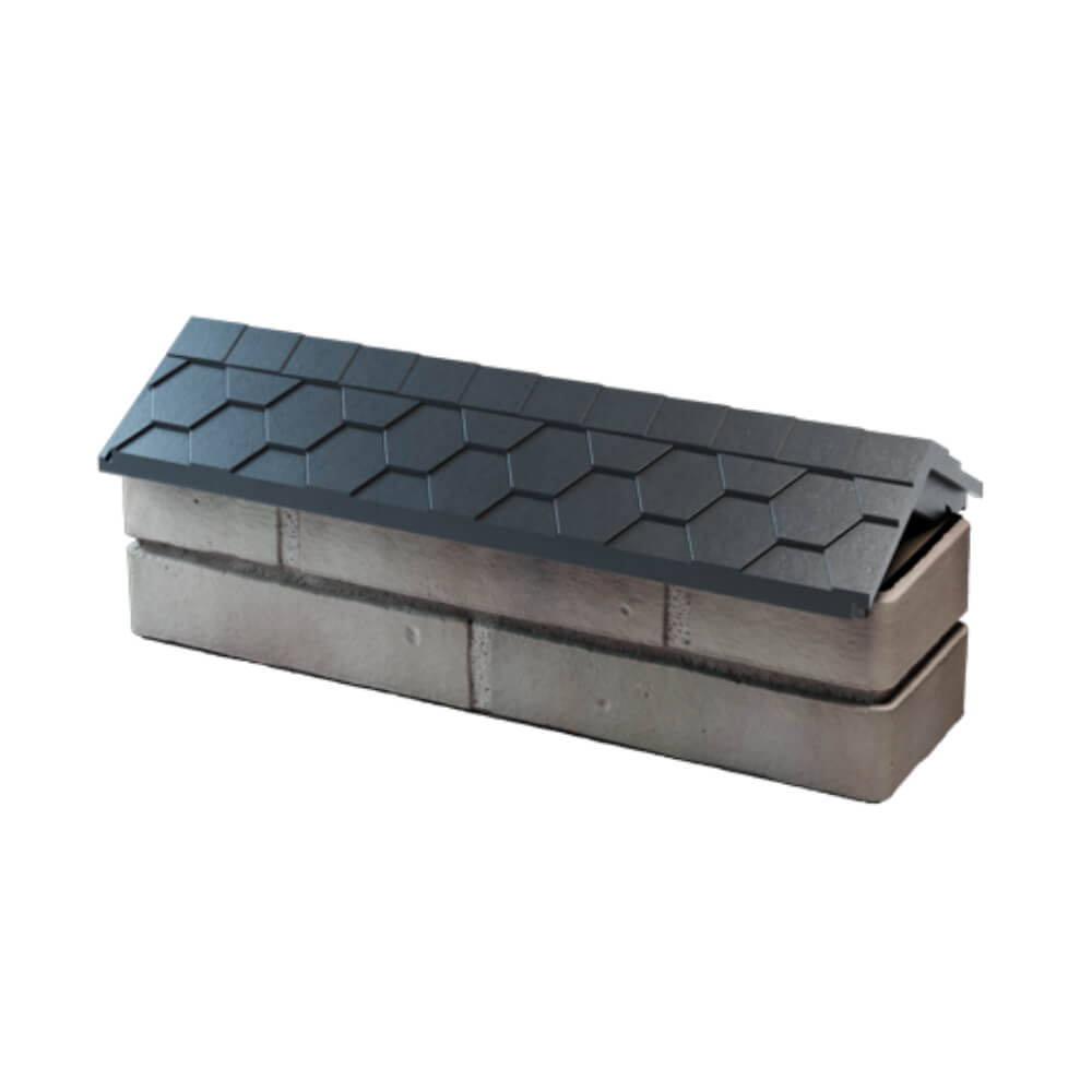 Парапет Zking Эверест Серый с посадкой на 0.5 кирпича (130мм) в Старом Осколе фото