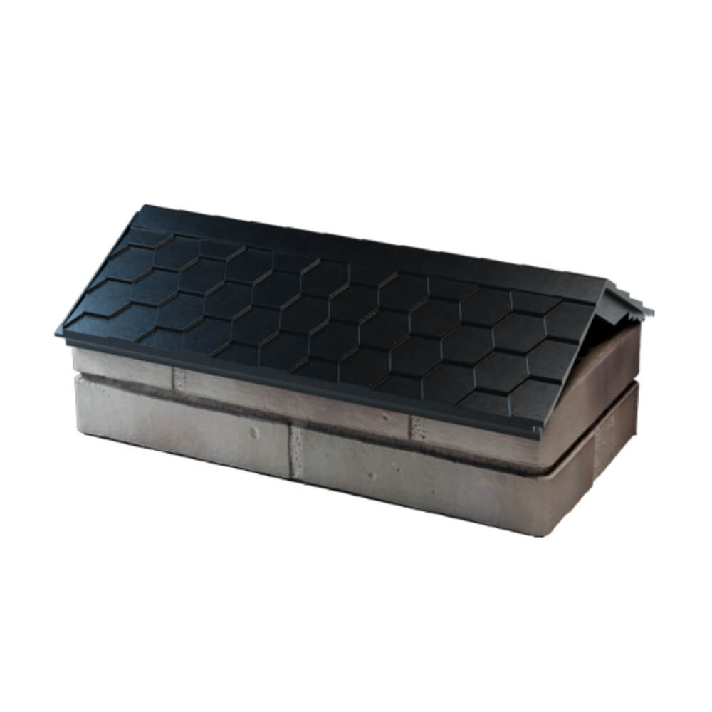 Парапет Zking Эверест Черный с посадкой на 1 кирпич (200/225/255мм) в Старом Осколе фото