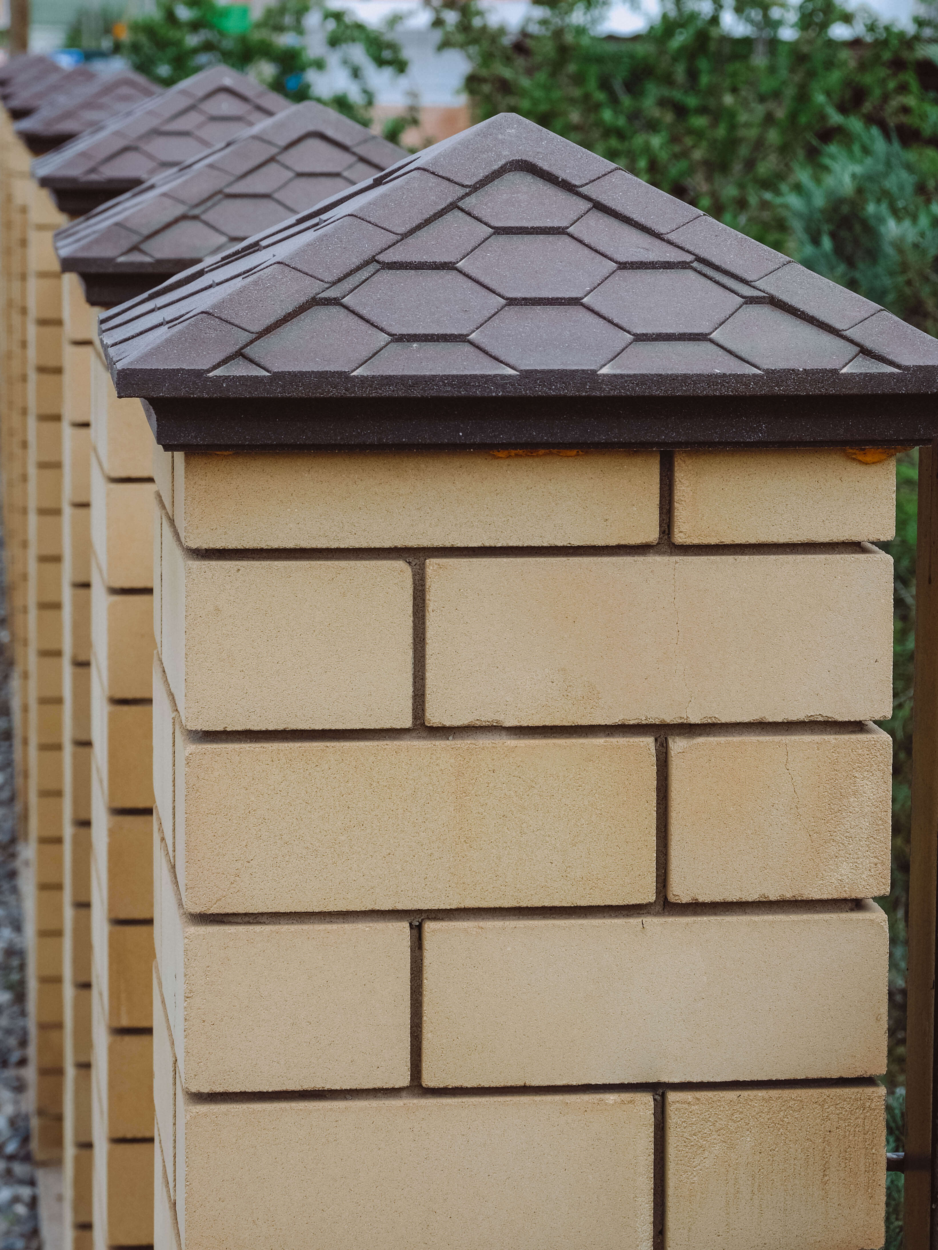 Колпак Zking Эверест Коричневый на столб 1.5х1.5 кирпича (390х390мм) в Старом Осколе фото