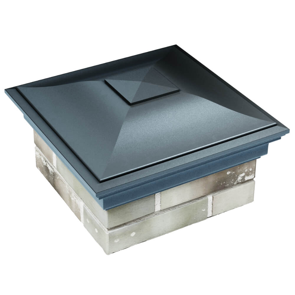 Колпак Zking Монблан Серый на столб 1.5х1.5 кирпича (385х385мм) в Старом Осколе фото