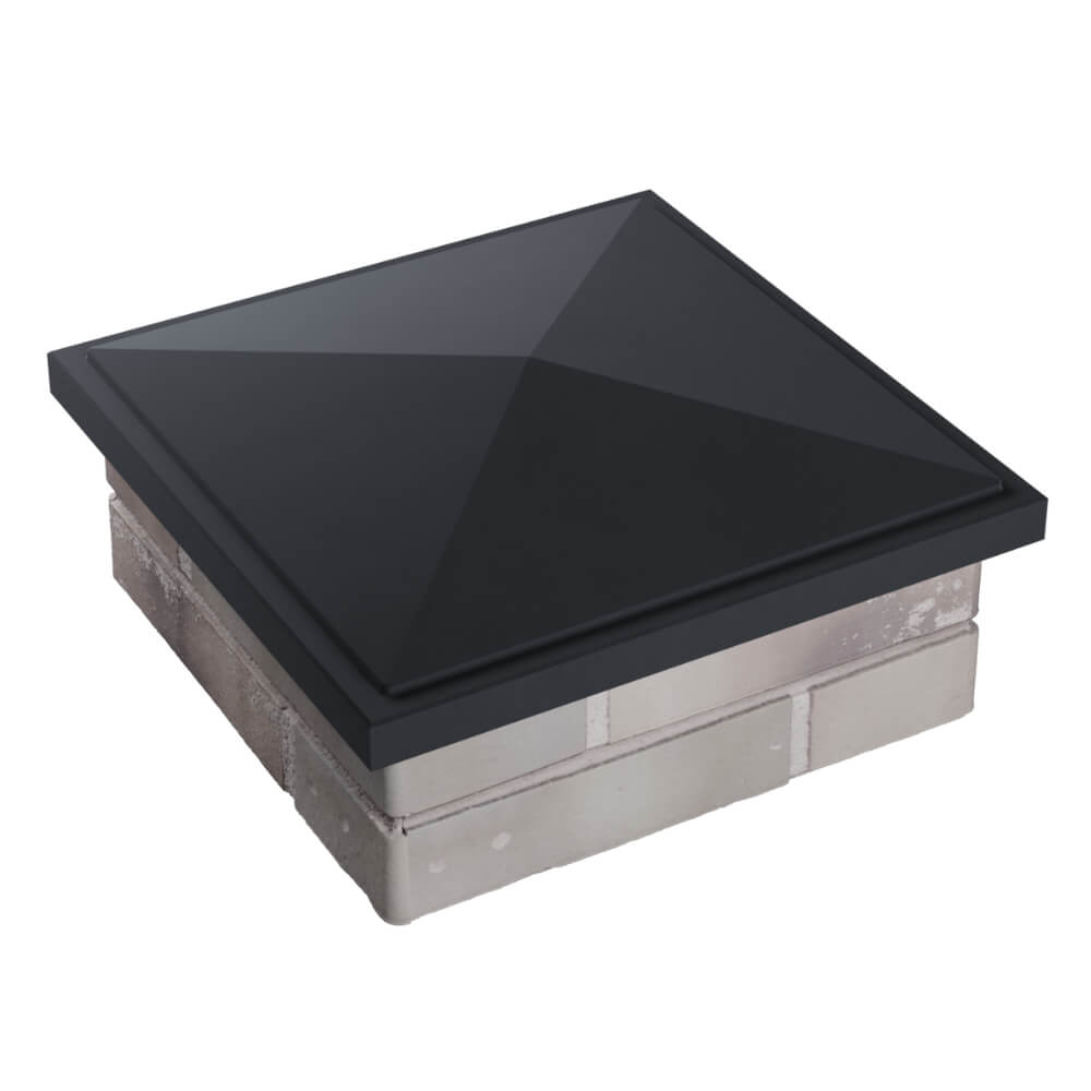 Колпак Zking БонаМоно Серый на столб 1.5х1.5 кирпича (385х385, 400х400мм) в Старом Осколе фото