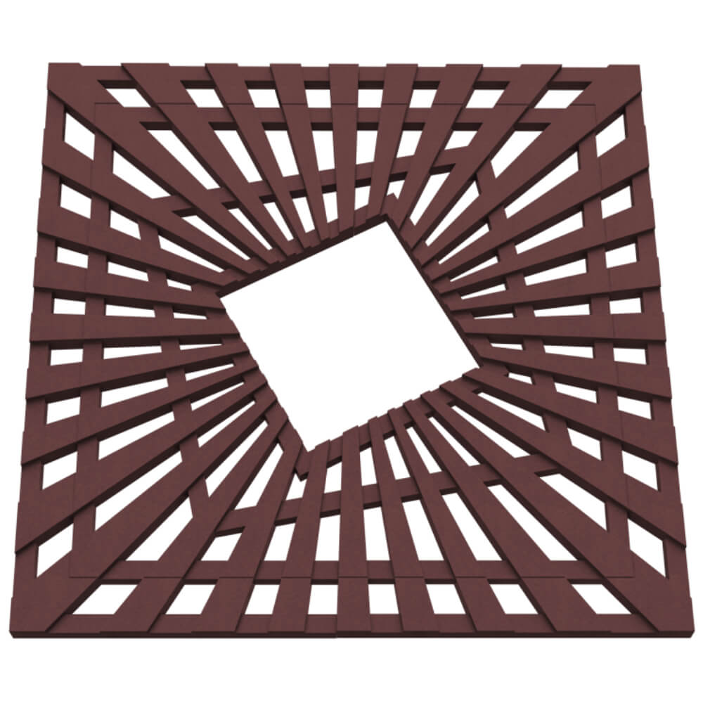 Приствольная решетка для дерева ZKING ATMOSPHERE 1.2х1.2м Коричневая в Старом Осколе фото