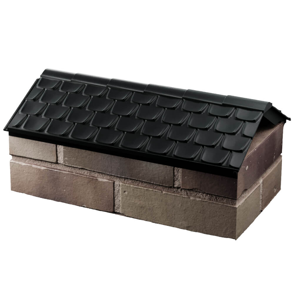 Парапет Zking Эльбрус Черный с посадкой на 1 кирпич (255мм) в Старом Осколе фото