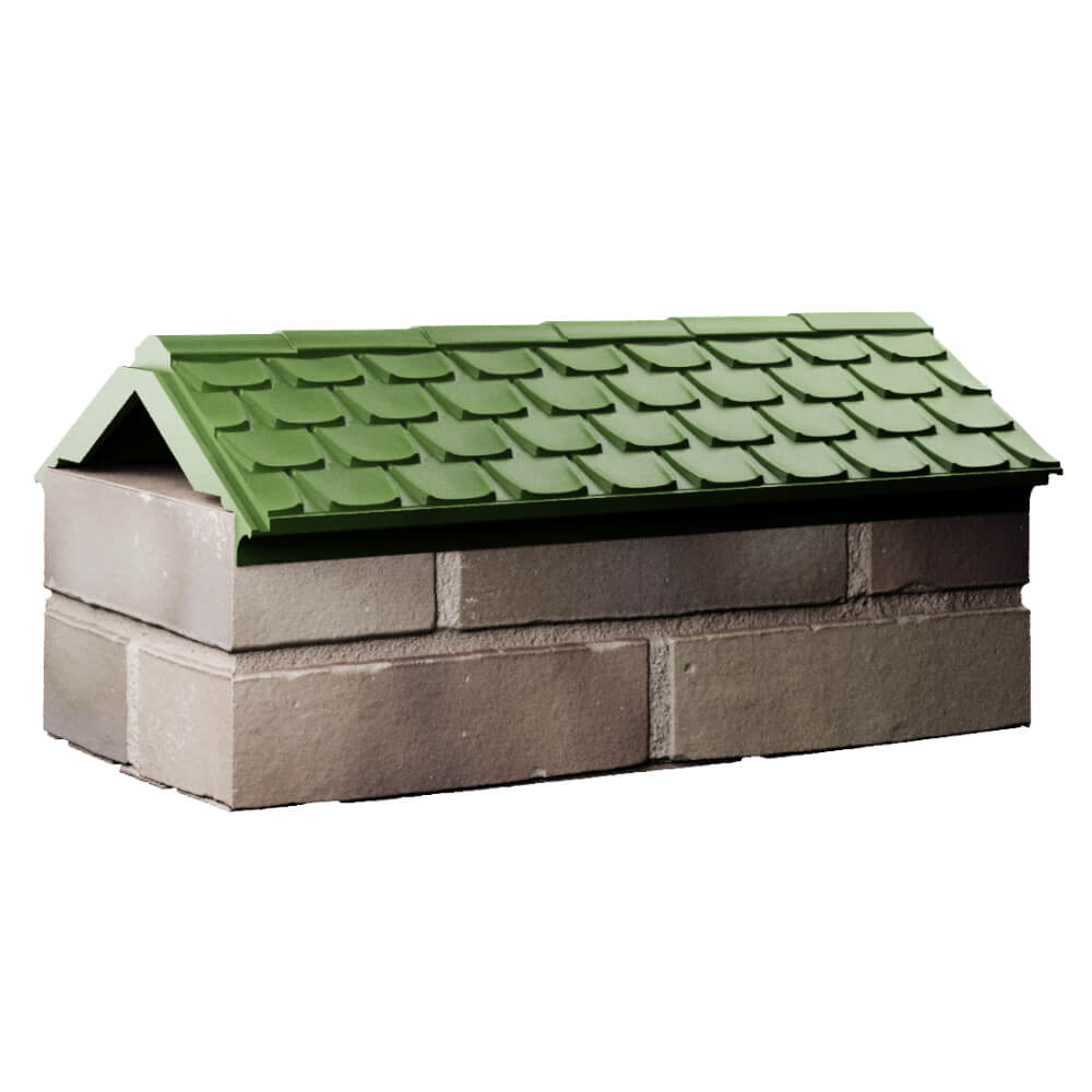 Парапет Zking Эльбрус Зеленый с посадкой на 1 кирпич (255мм) Старый Оскол фото