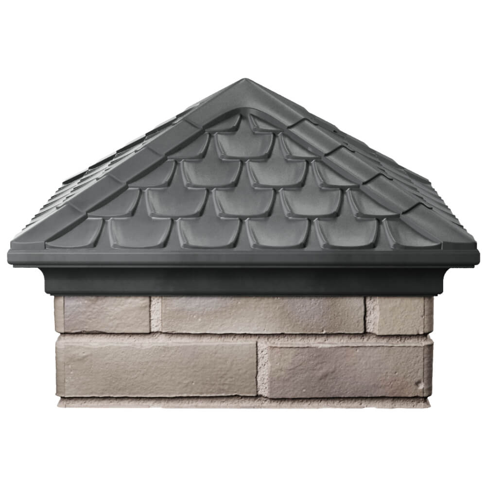 Колпак Zking Эльбрус Серый на столб 1.5х1.5 кирпича (385х385мм) Старый Оскол фото