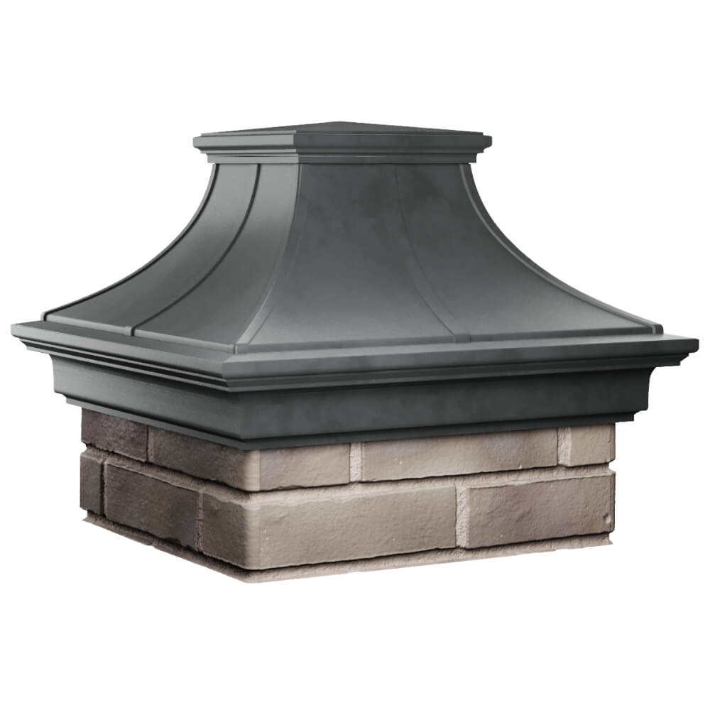 Колпак Zking Монблан Премиум Серый на столб 1.5х1.5 кирпича (385х385мм) в Старом Осколе фото