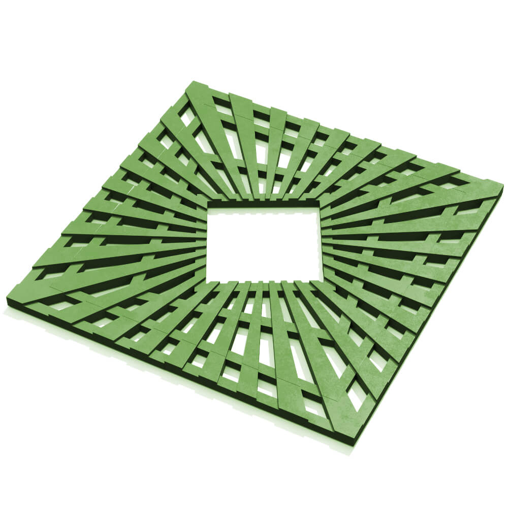 Приствольная решетка для дерева ZKING ATMOSPHERE 1.2х1.2м Зеленая в Старом Осколе фото