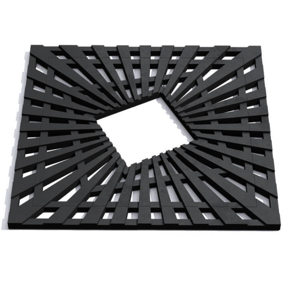 Приствольная решетка для дерева ZKING ATMOSPHERE 1.2х1.2м Черная Старый Оскол фото