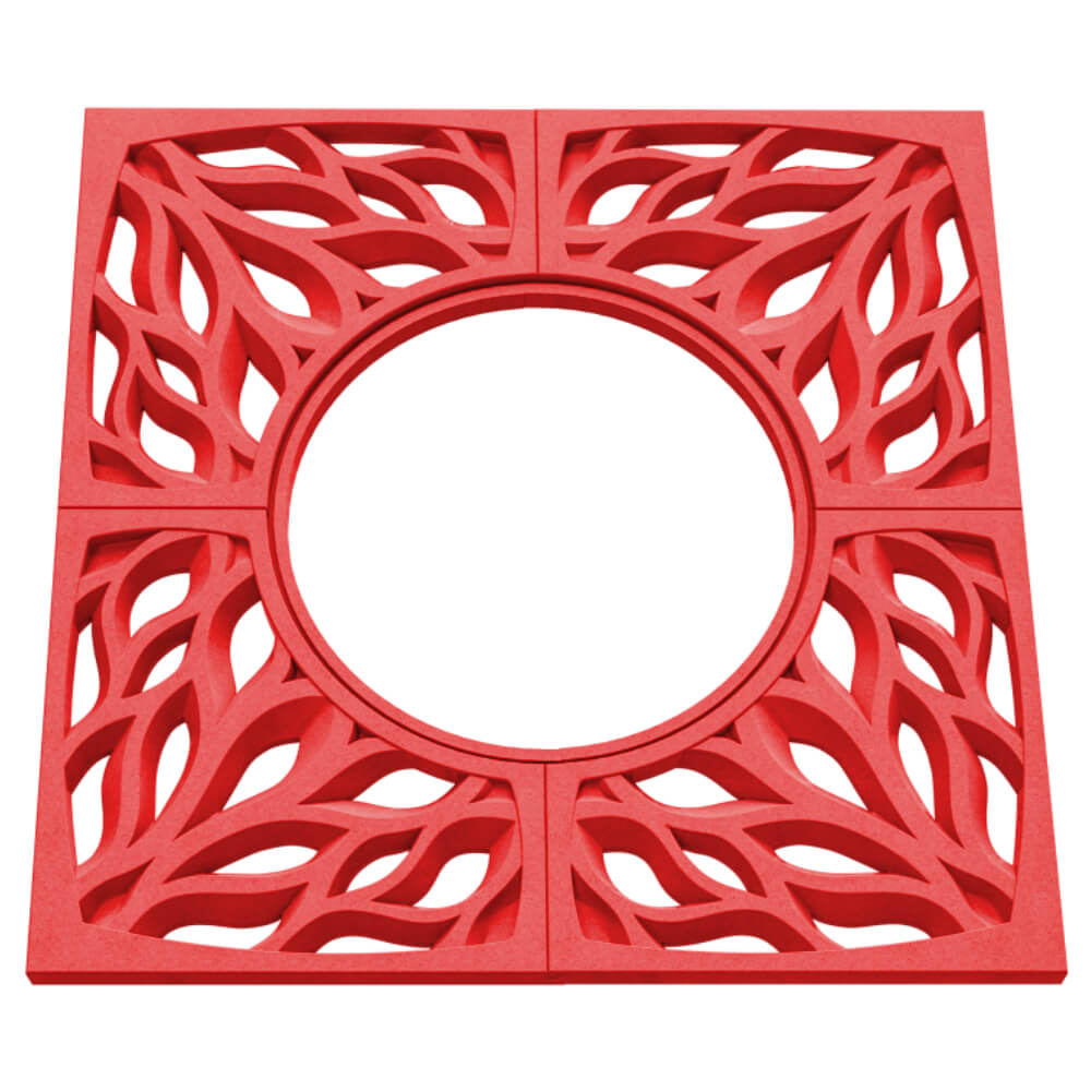 Приствольная решетка для дерева ZKING CRUST 1.2х1.2м Красная в Старом Осколе фото