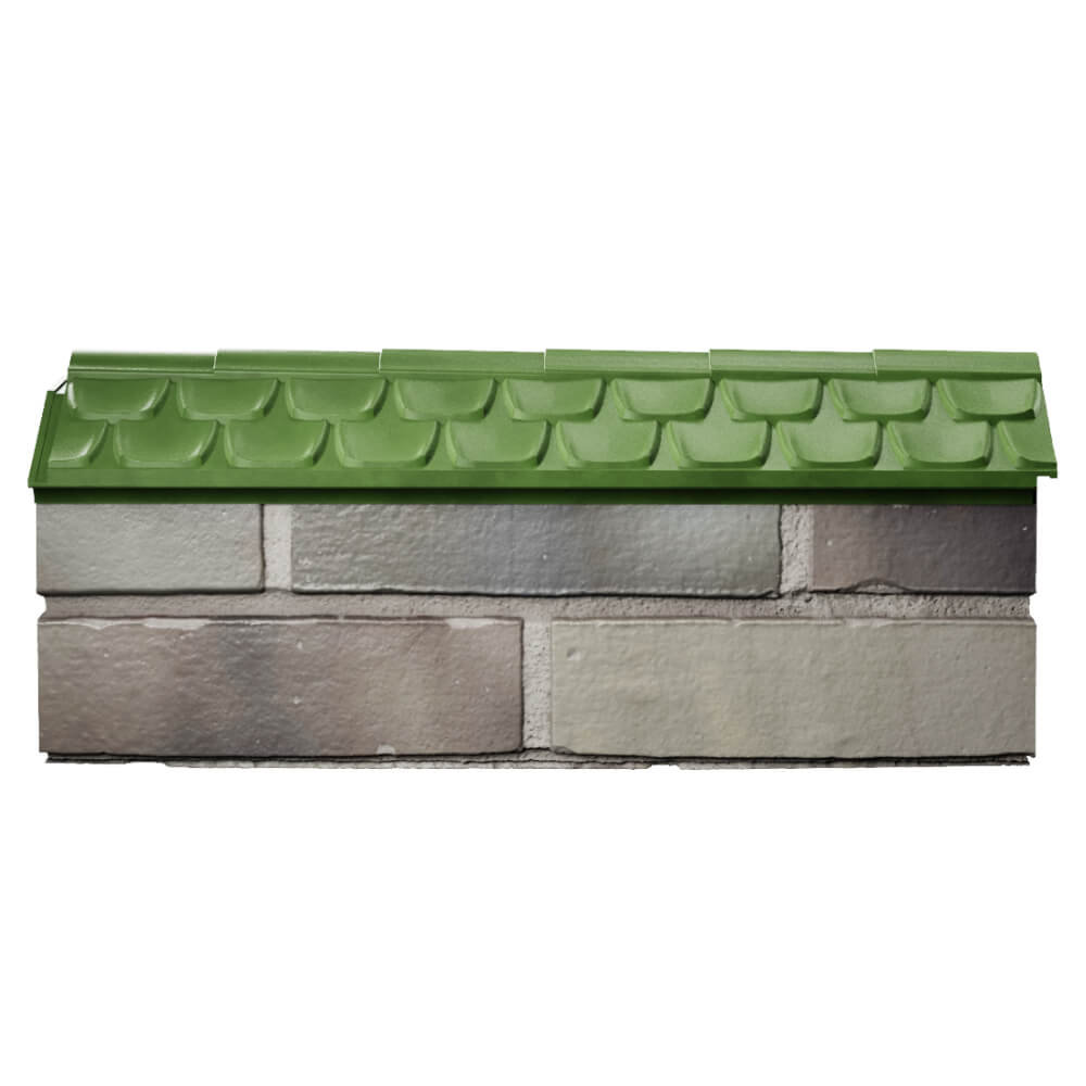 Парапет Zking Эльбрус Зеленый с посадкой на 0.5 кирпича (130мм) в Старом Осколе фото