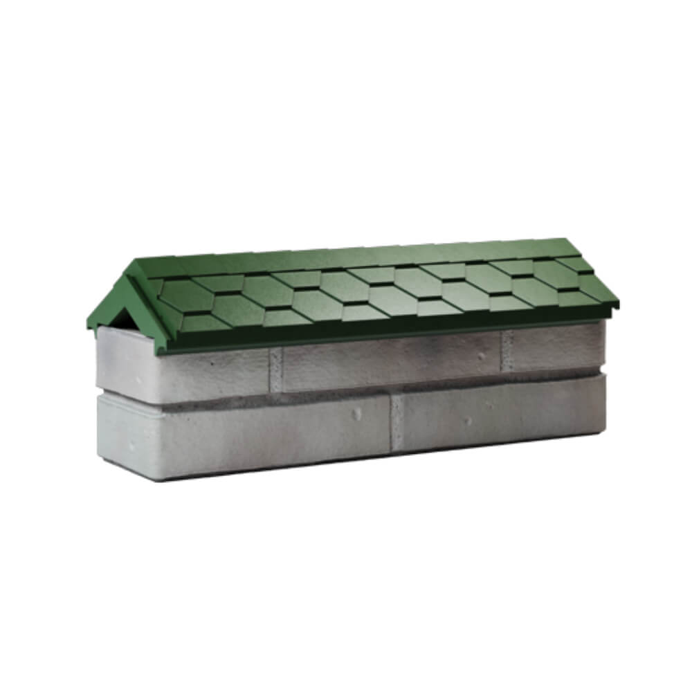 Парапет Zking Эверест Зеленый с посадкой на 0.5 кирпича (130мм) Старый Оскол фото