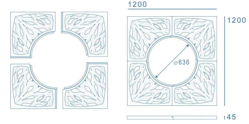 Приствольная решетка для дерева ZKING CRUST 1.2х1.2м Черная в Старом Осколе фото