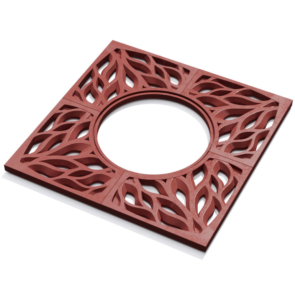 Приствольная решетка для дерева ZKING CRUST 1.2х1.2м Красная в Старом Осколе фото