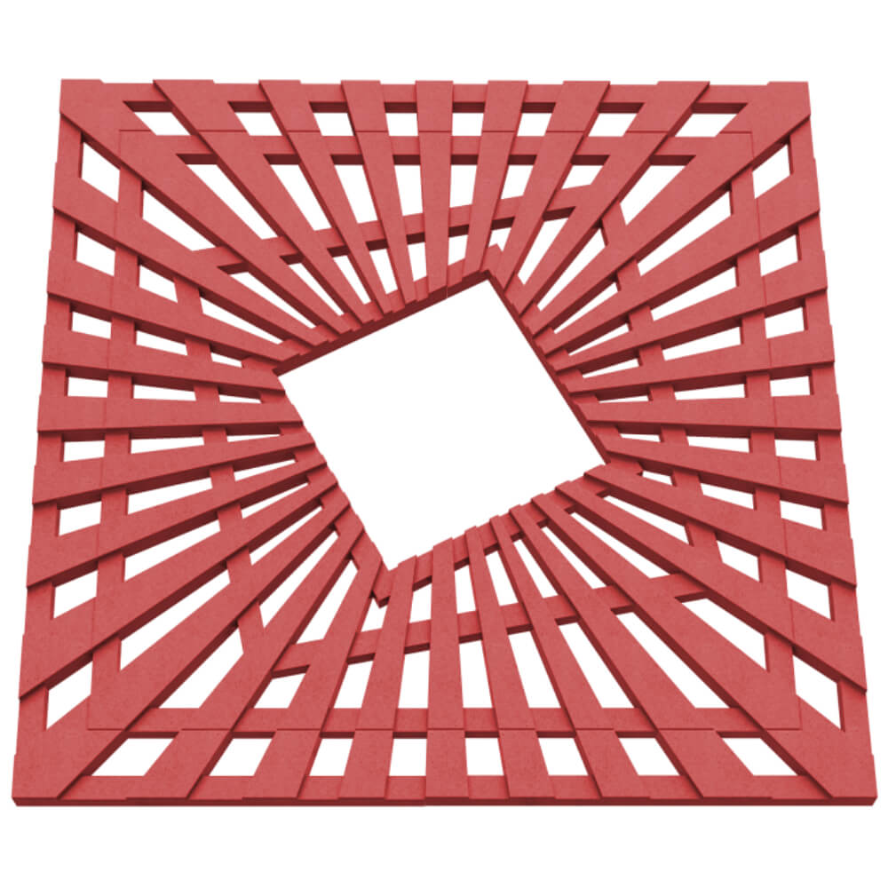 Приствольная решетка для дерева ZKING ATMOSPHERE 1.2х1.2м Красная в Старом Осколе фото