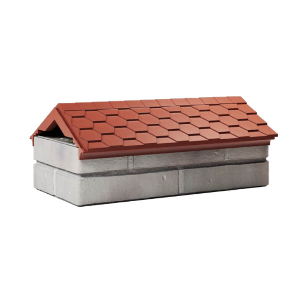 Парапет Zking Эверест Красный с посадкой на 1 кирпич (200/225/255мм) Старый Оскол фото