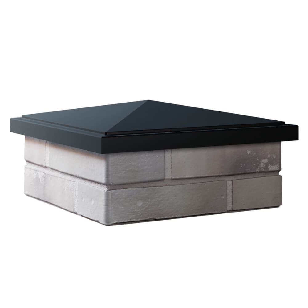 Колпак Zking БонаМоно Черный на столб 1.5х1.5 кирпича (385х385, 400х400мм) в Старом Осколе фото