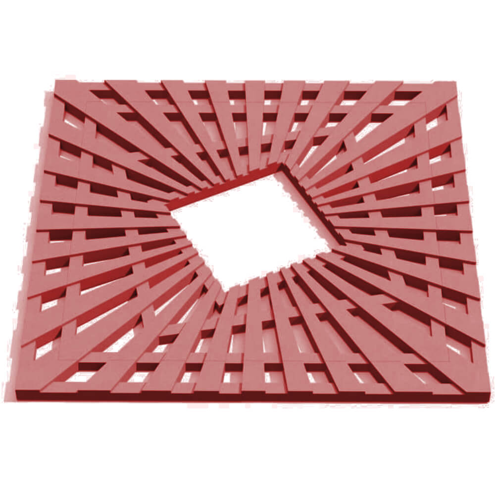 Приствольная решетка для дерева ZKING ATMOSPHERE 1.2х1.2м Красная Старый Оскол фото