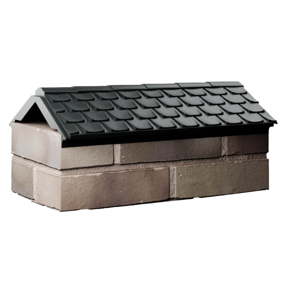 Парапет Zking Эльбрус Черный с посадкой на 1 кирпич (255мм) Старый Оскол фото