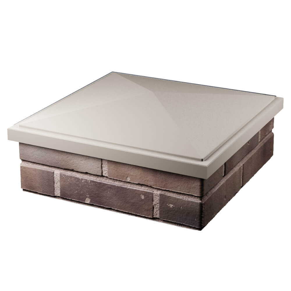 Колпак Zking БонаМоно Бежевый на столб 2х2 кирпича (515х515, 530х530мм) в Старом Осколе фото