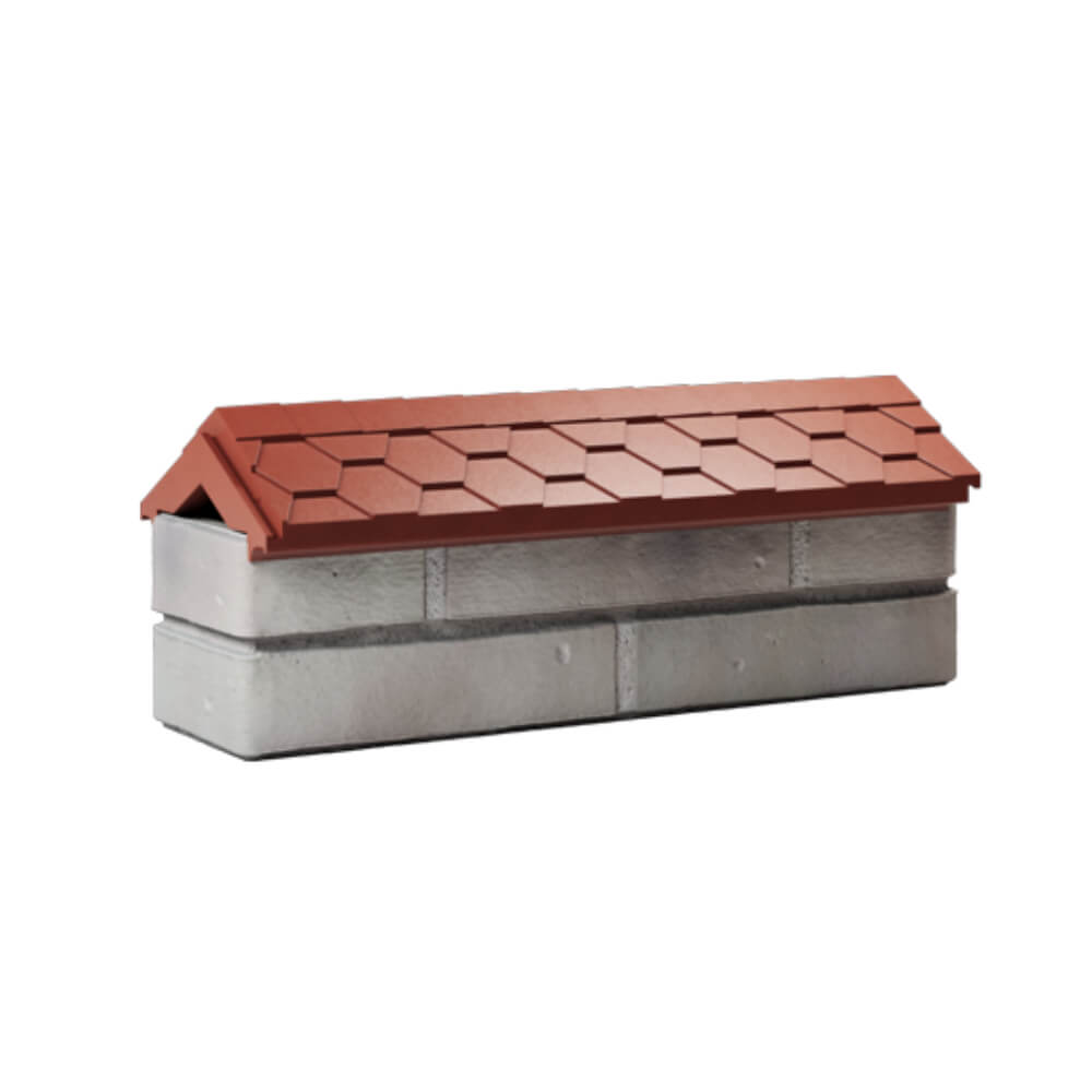 Парапет Zking Эверест Красный с посадкой на 0.5 кирпича (130мм) Старый Оскол фото