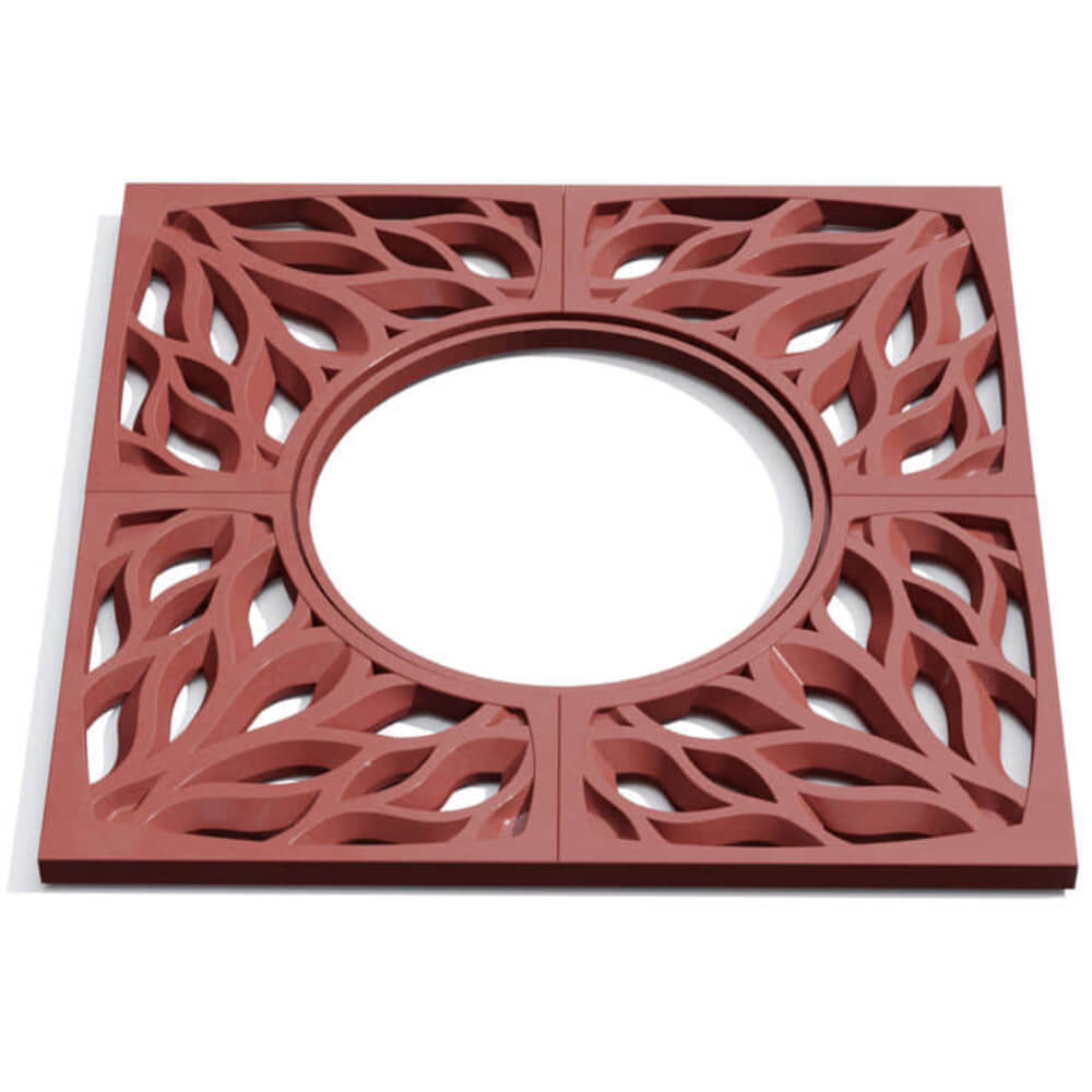 Приствольная решетка для дерева ZKING CRUST 1.2х1.2м Красная Старый Оскол фото