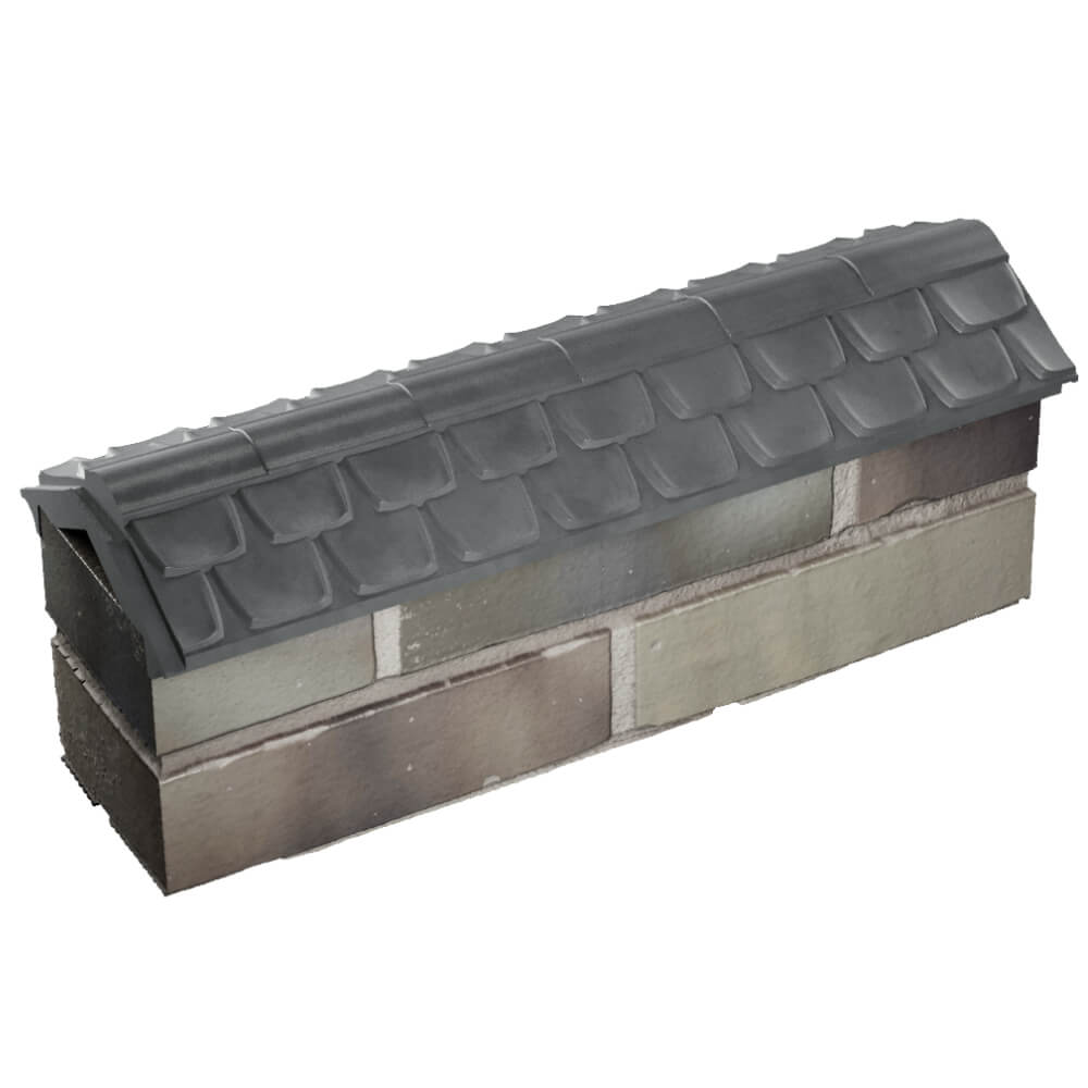 Парапет Zking Эльбрус Серый с посадкой на 0.5 кирпича (130мм) в Старом Осколе фото