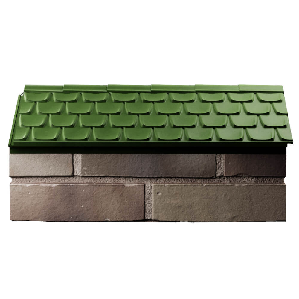 Парапет Zking Эльбрус Зеленый с посадкой на 1 кирпич (255мм) в Старом Осколе фото