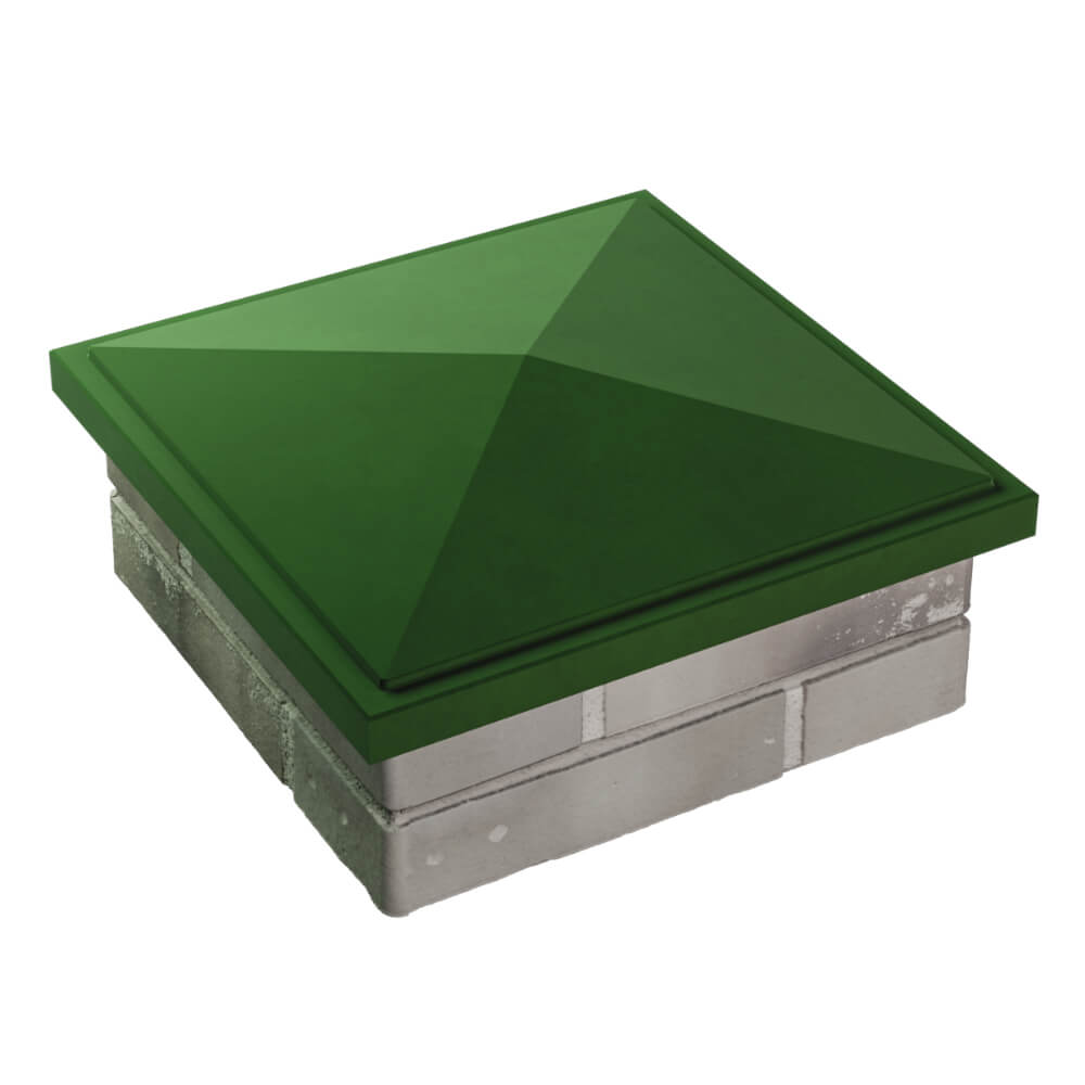 Колпак Zking БонаМоно Зеленый на столб 1.5х1.5 кирпича (385х385, 400х400мм) в Старом Осколе фото