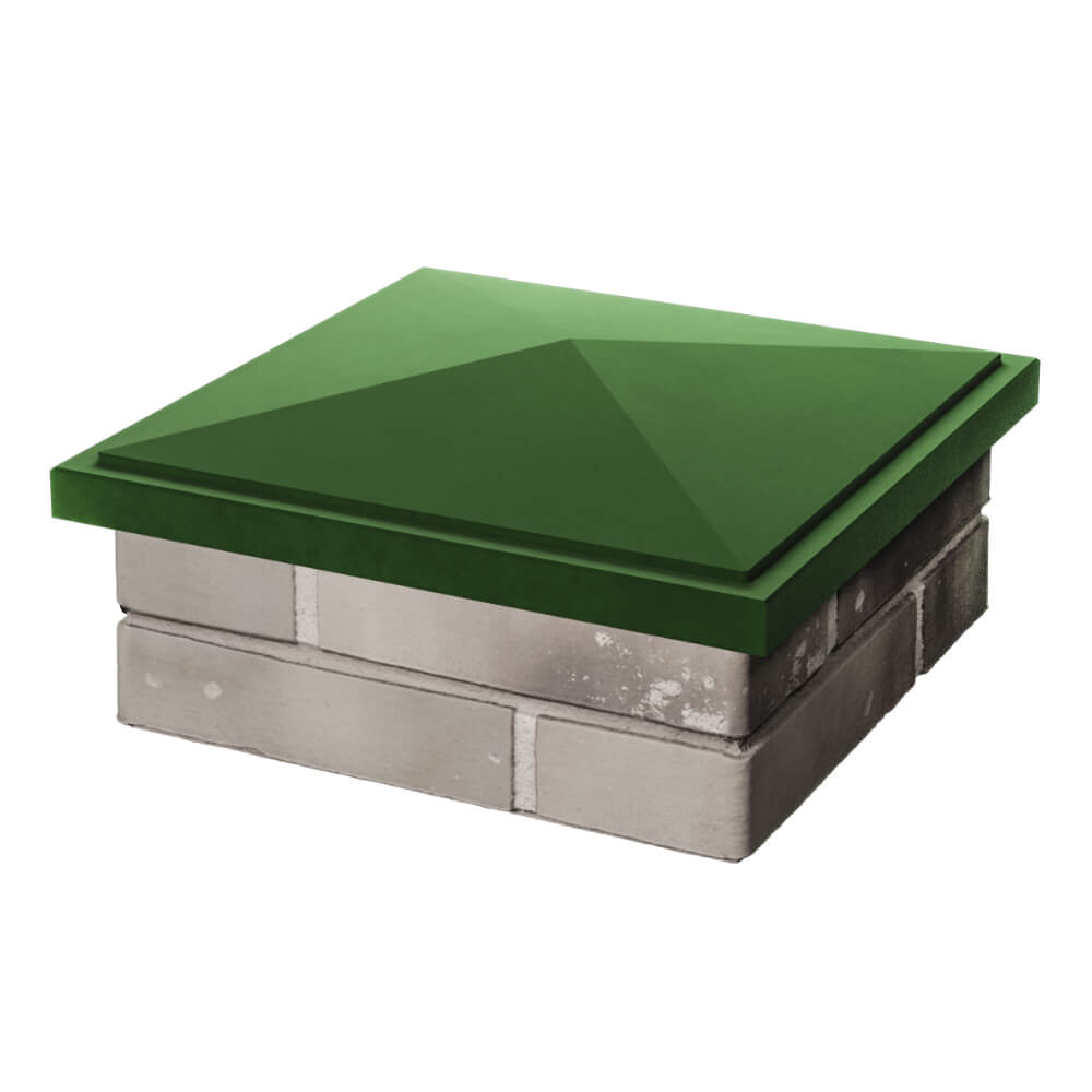 Колпак Zking БонаМоно Зеленый на столб 1.5х1.5 кирпича (385х385, 400х400мм) в Старом Осколе фото