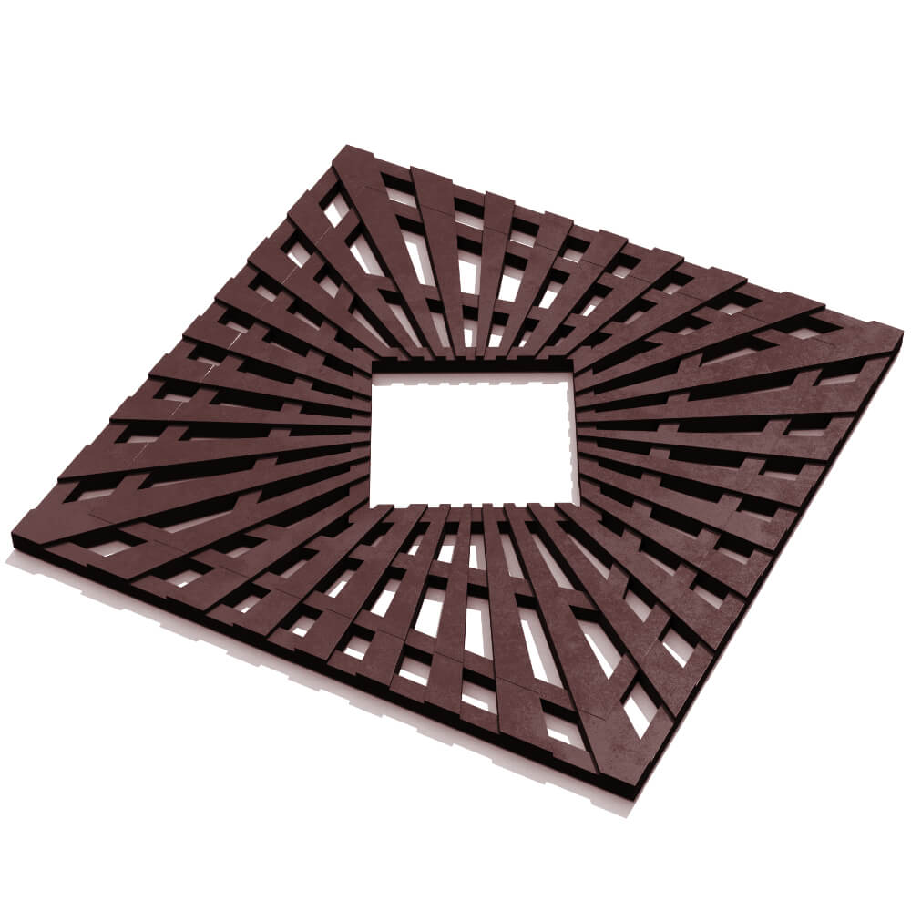 Приствольная решетка для дерева ZKING ATMOSPHERE 1.2х1.2м Коричневая в Старом Осколе фото