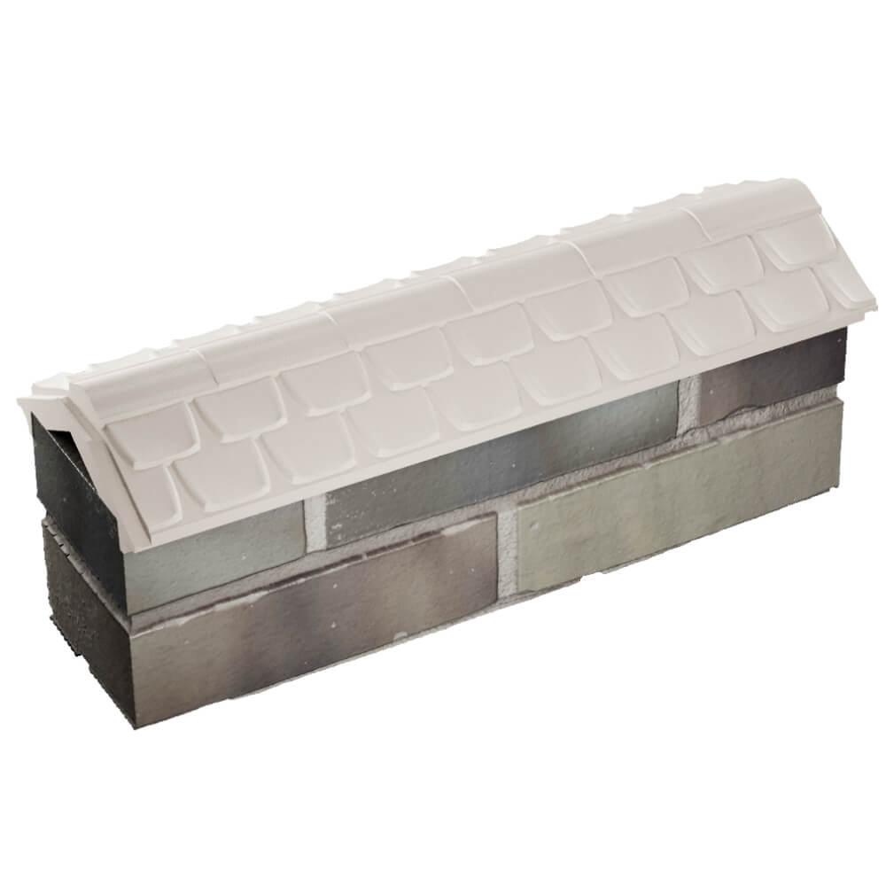 Парапет Zking Эльбрус Бежевый с посадкой на 0.5 кирпича (130мм) в Старом Осколе фото