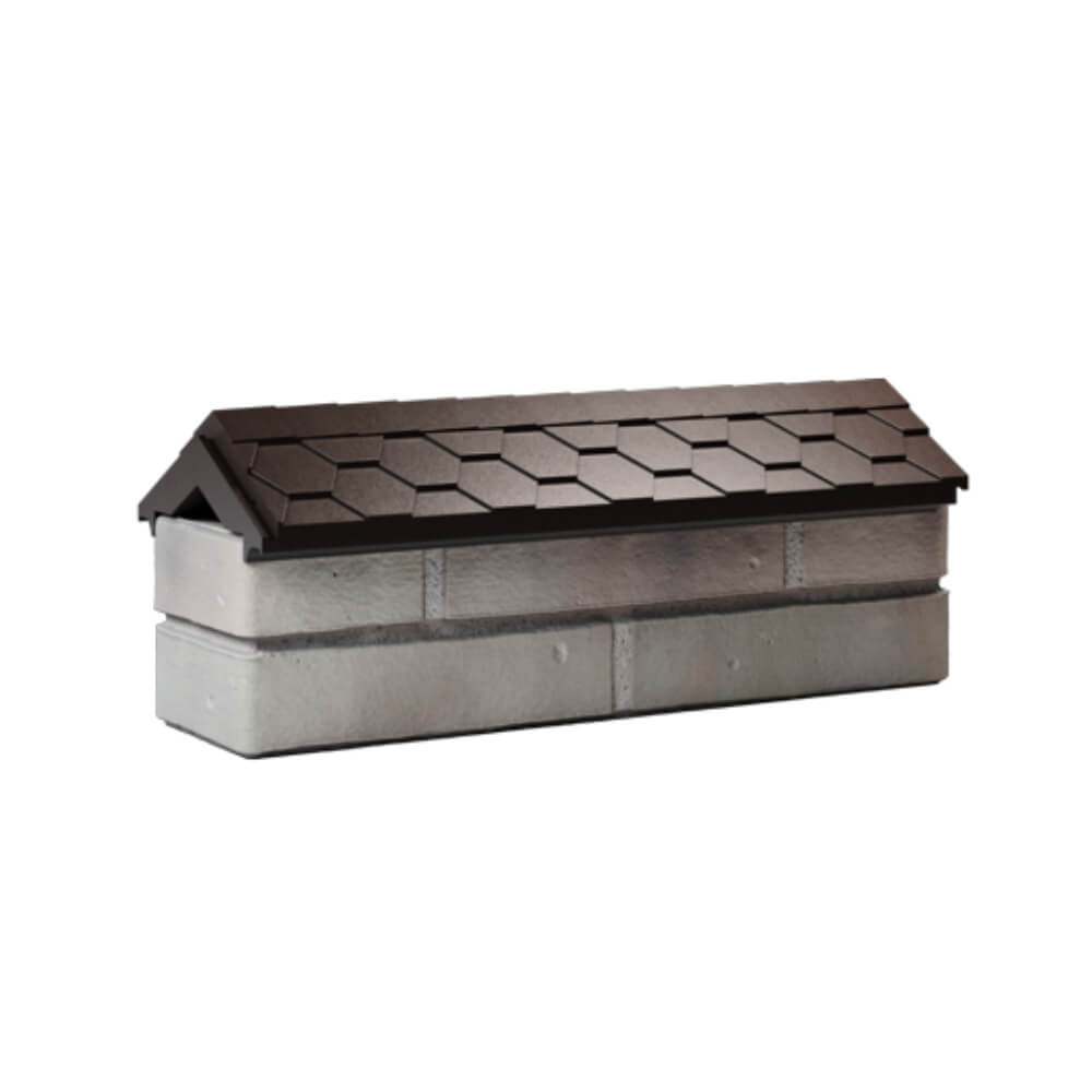 Парапет Zking Эверест Коричневый с посадкой на 0.5 кирпича (130мм) Старый Оскол фото