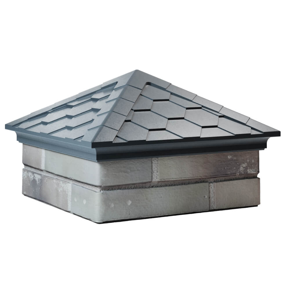 Колпак Zking Эверест Серый на столб 1.5х1.5 кирпича (390х390мм) в Старом Осколе фото